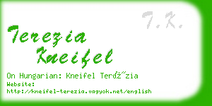 terezia kneifel business card